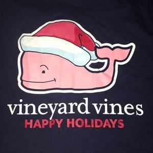 Vineyard vines happy Holiday long sleeve Santa hat